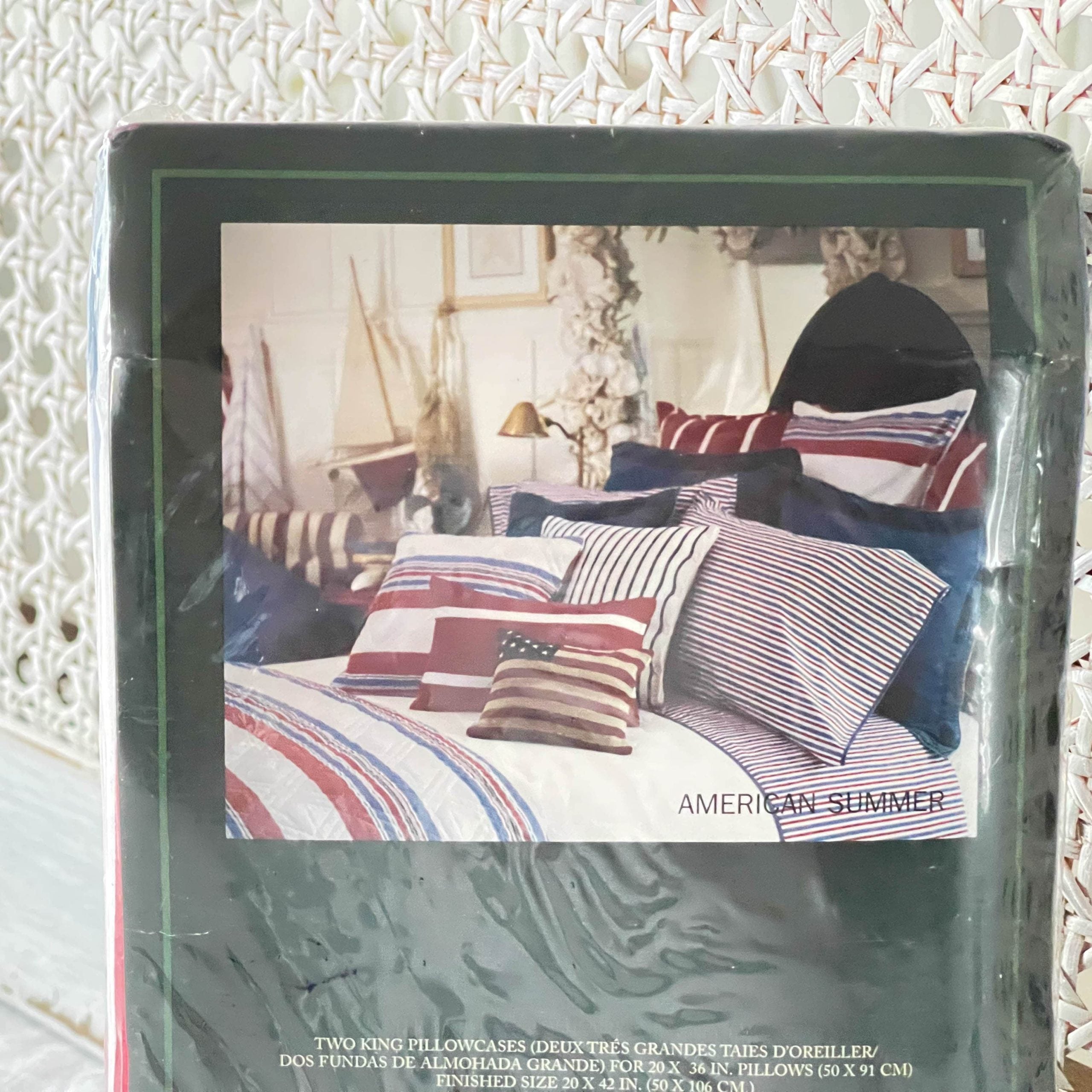 ❤️ Rare Ralph Lauren Retired 'American Summer' King Sheet Set