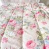 Vintage Ralph Lauren Water Floral Pink King comforter with floral print and visible top stitching