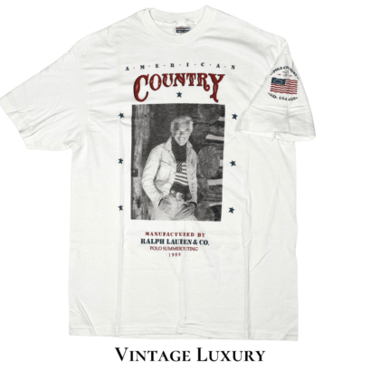 Rare Vintage 1989 Ralph Lauren Summer Outing T-Shirt – Polo American Country Tee