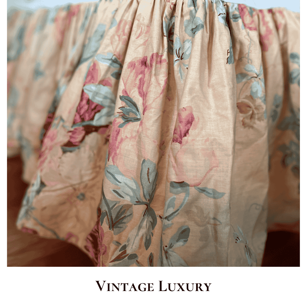 Vintage Ralph Lauren Elsa Grassland Queen Bed Skirt – Discontinued Floral Pattern