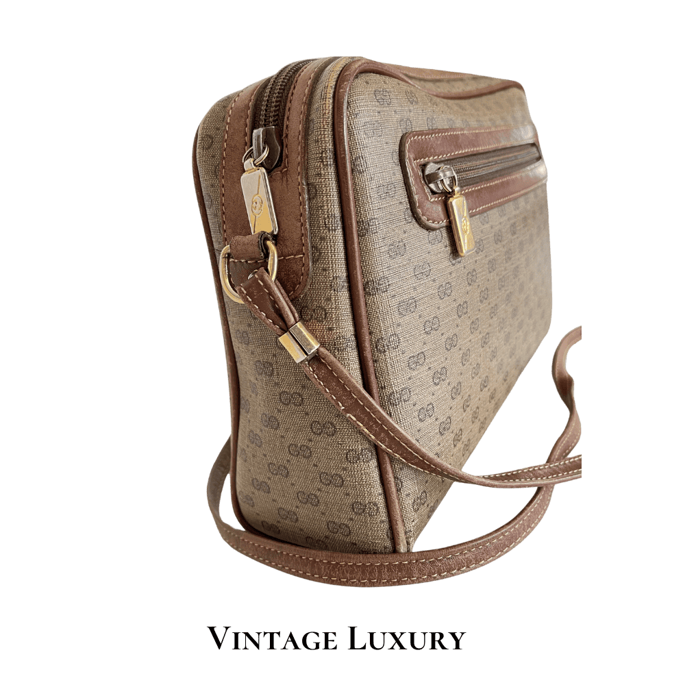 Gucci Vintage GG Supreme Monogram Web Ophidia Shoulder Bag