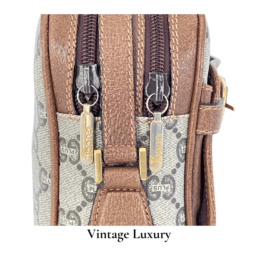 Vintage Gucci Plus GG Shoulder Bag 1990s – Authentic Canvas