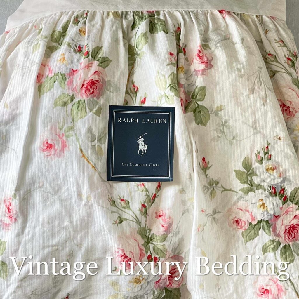 Vintage Ralph Lauren Meadow Way Queen Bed Skirt – Discontinued Floral Design