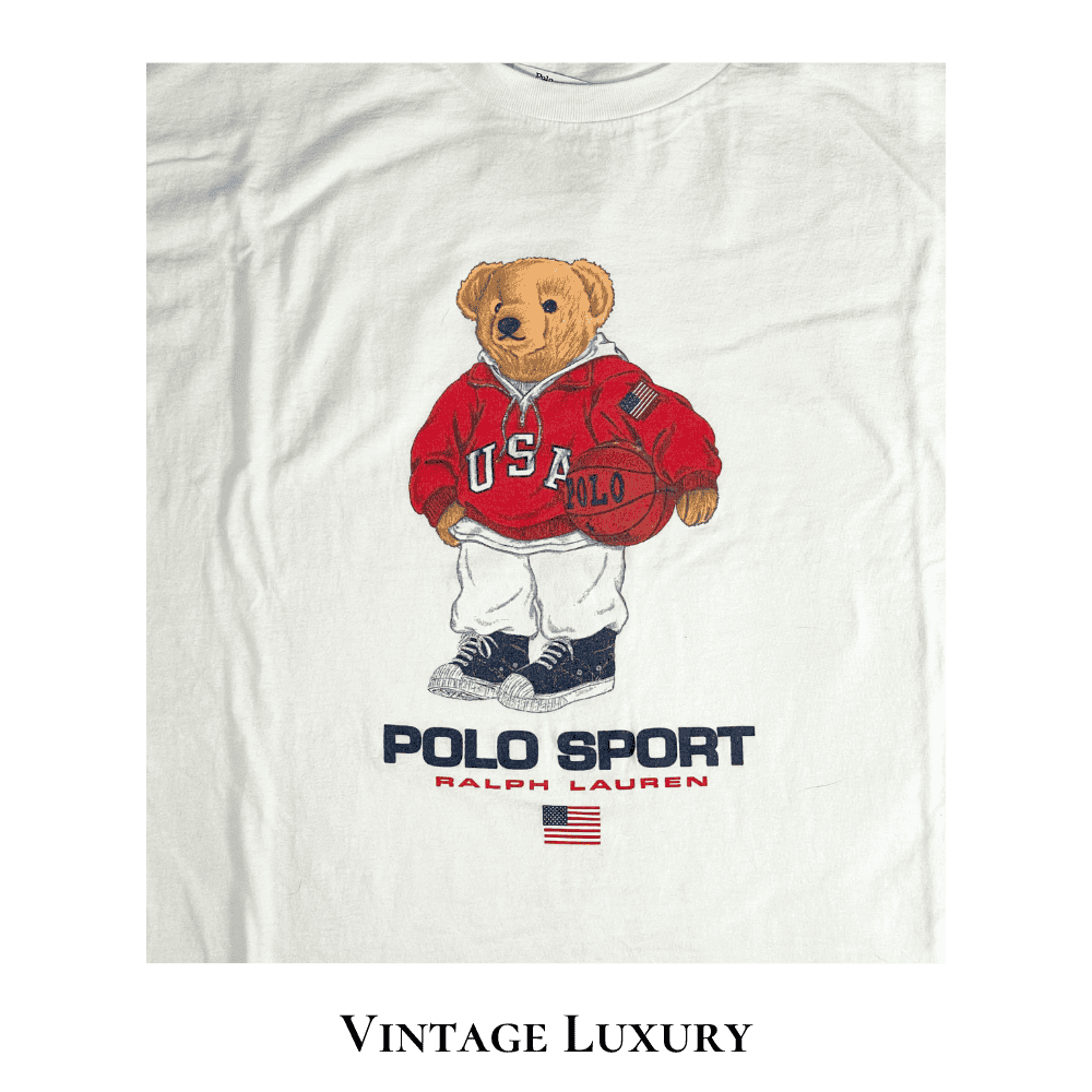 Rare Vintage Ralph Lauren Basketball Bear T-Shirt – 1990s Employee Exclusive, Unworn - Image 4