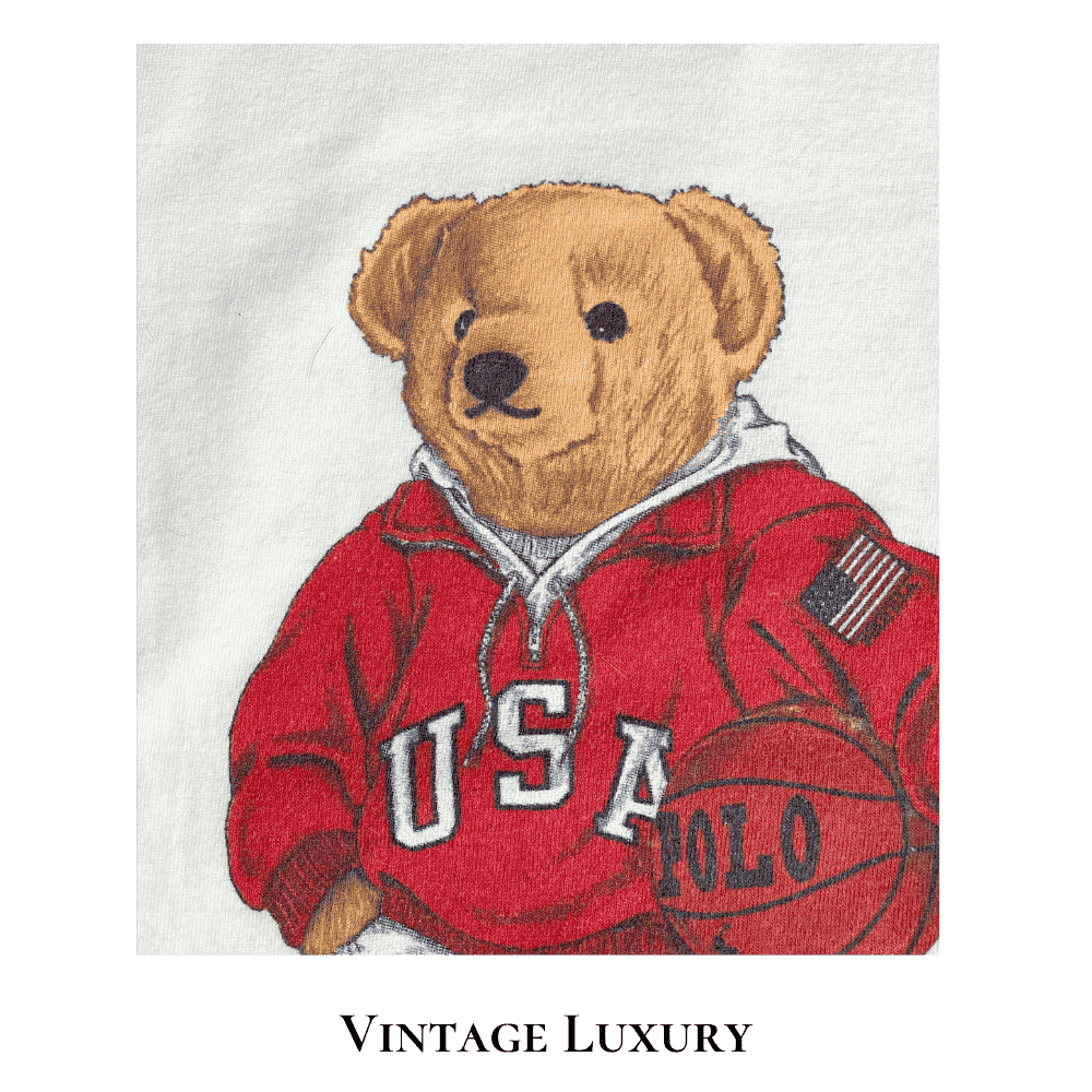 Rare Vintage 1990s Ralph Lauren Teddy Bear T-Shirt – L - B'Ball