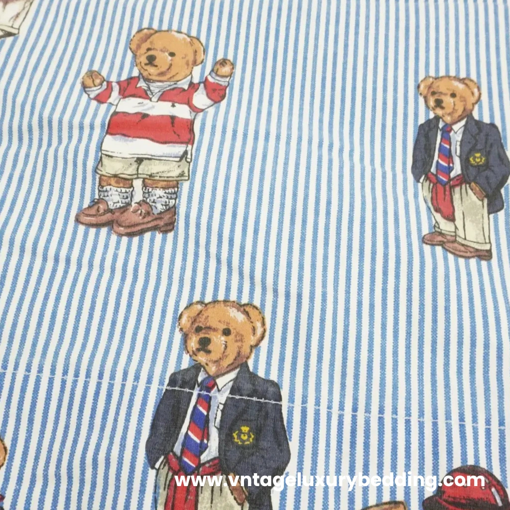 Ralph Lauren Discontinued Teddy Bear Stripe Swatch