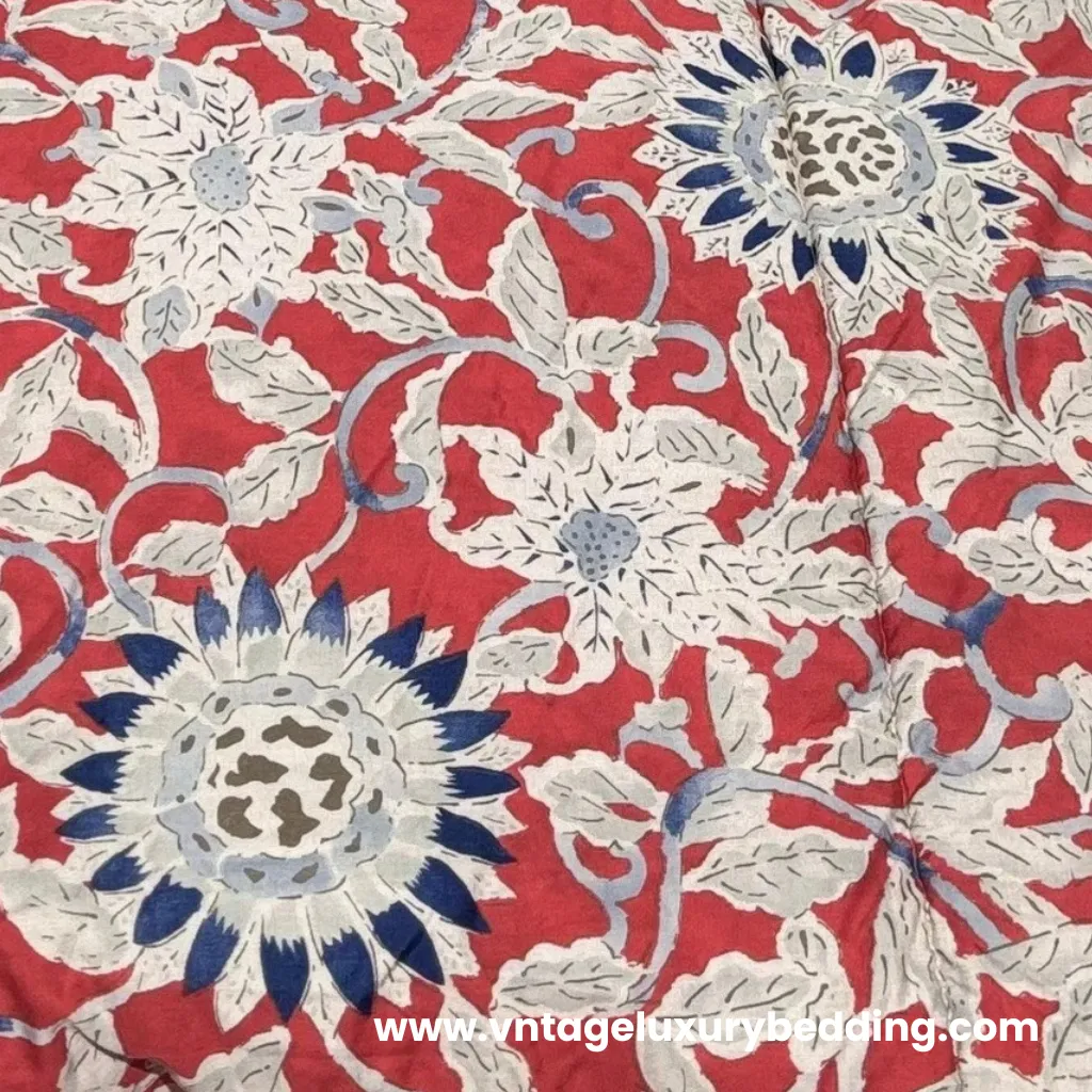 Ralph Lauren Discontinued Cote D’Azur Sunflower Pattern – Red, White & Blue Floral Design