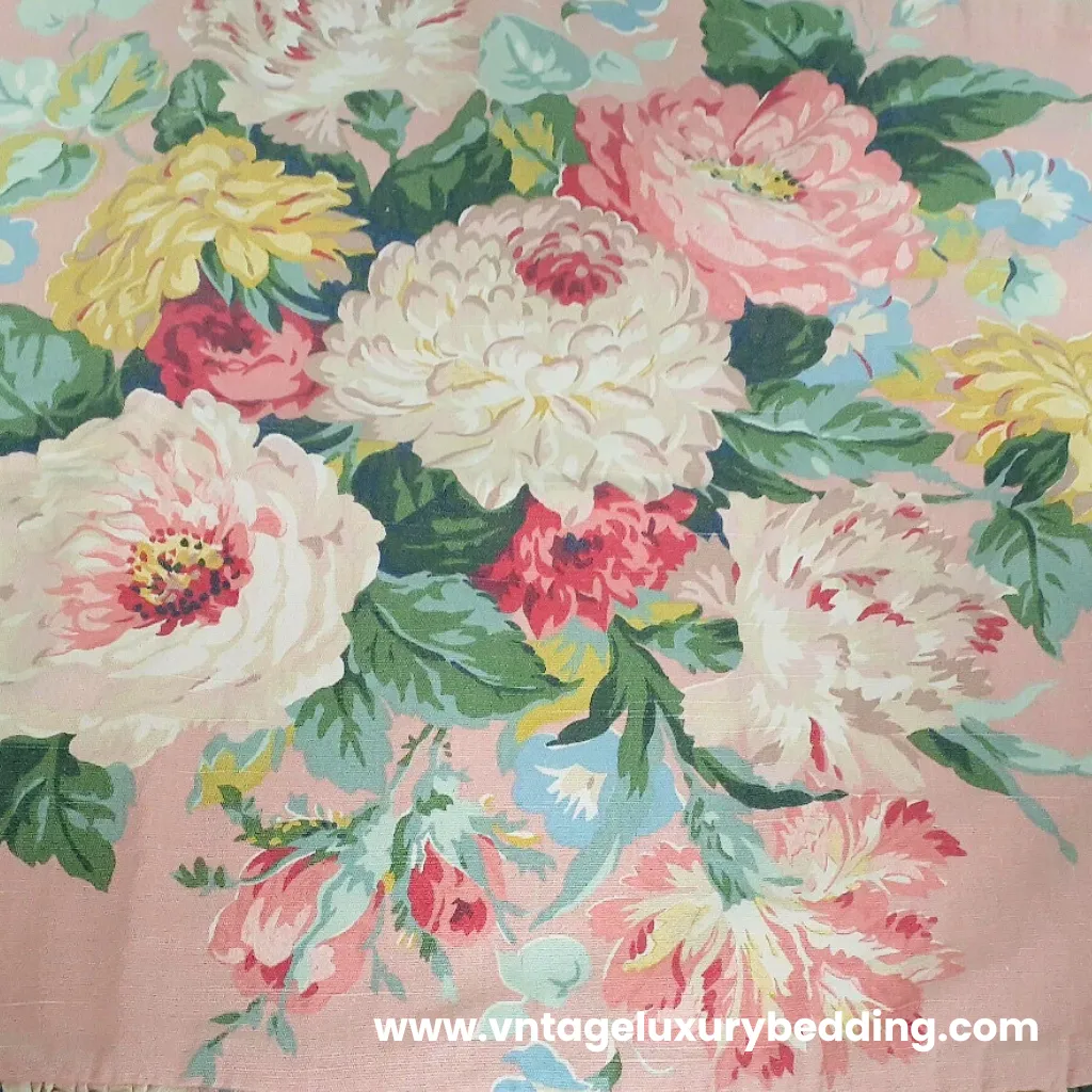 Ralph Lauren Cynthia floral pattern with large peonies and soft pink background