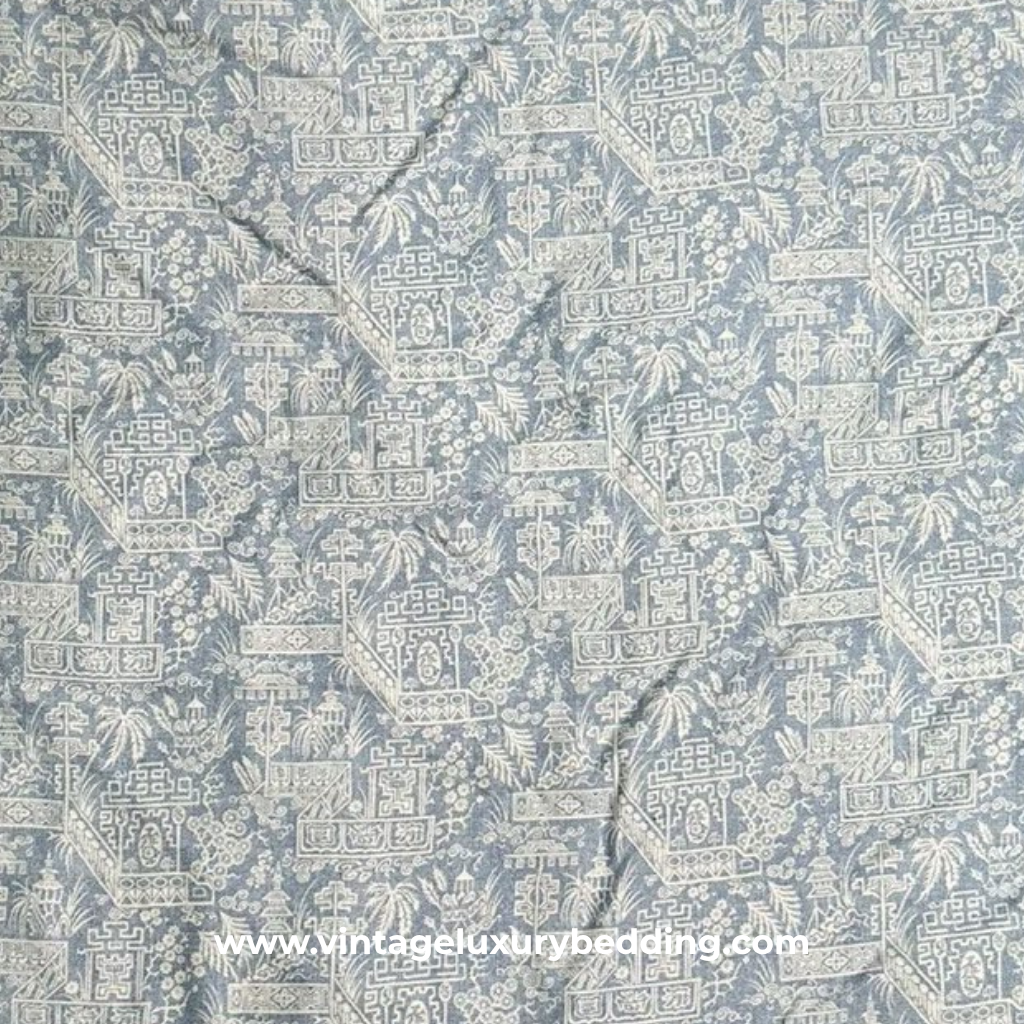 Indochine Pagoda fabric swatch – discontinued Ralph Lauren pattern