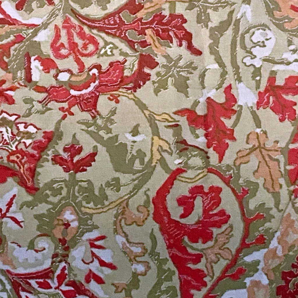 Vintage Ralph Lauren Randolph Red bedding pattern
