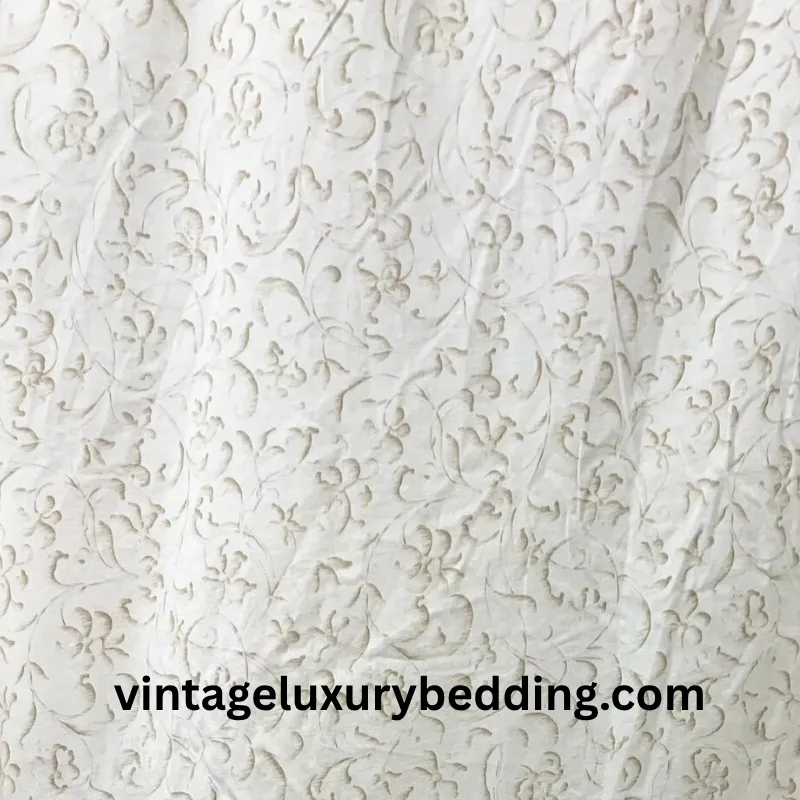 Ralph Lauren Yorkshire Rose Tonal Vine bedding with subtle, tone-on-tone floral vine pattern