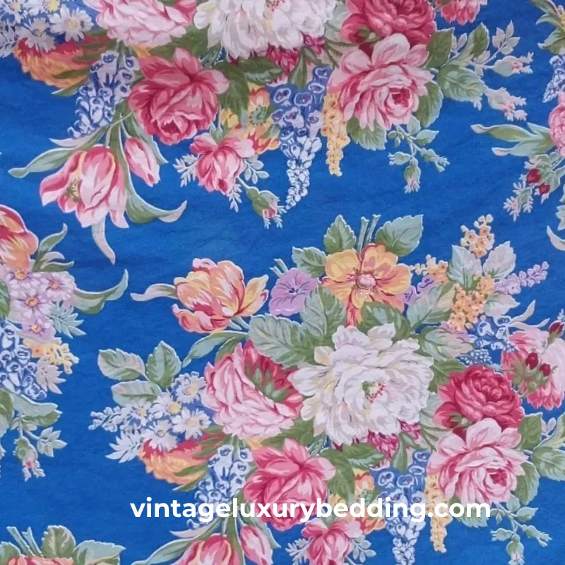 Melissa (Blue) – Discontinued Ralph Lauren vintage bedding pattern swatch
