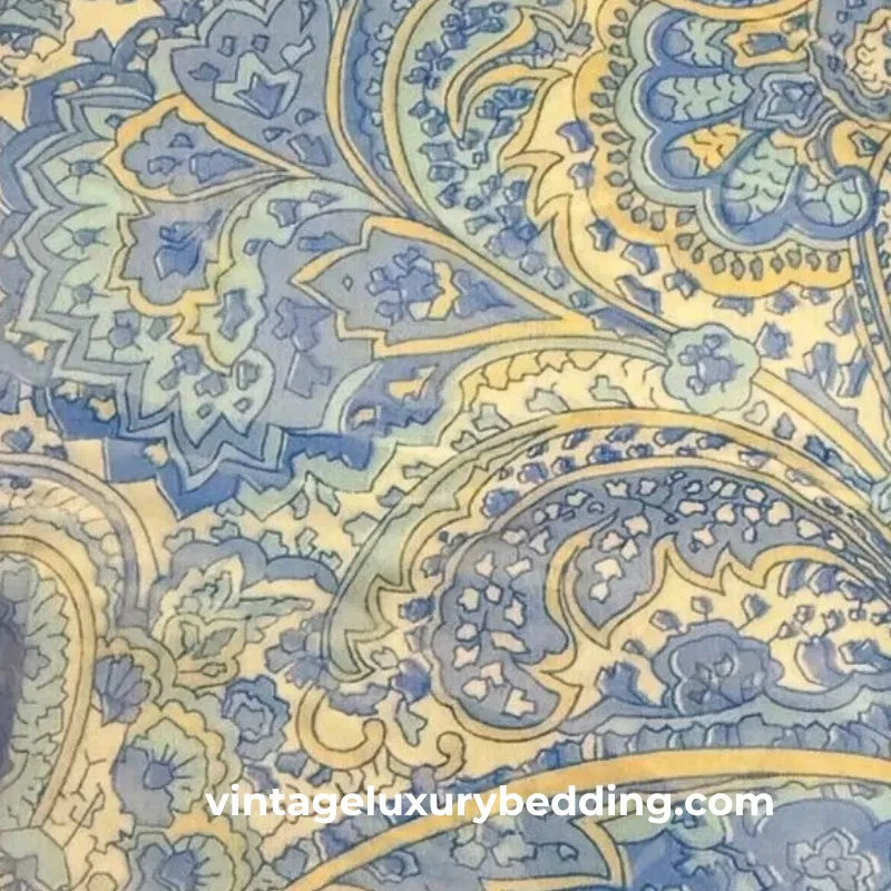 Harbor View Paisley (Periwinkle) fabric swatch – discontinued Ralph Lauren pattern