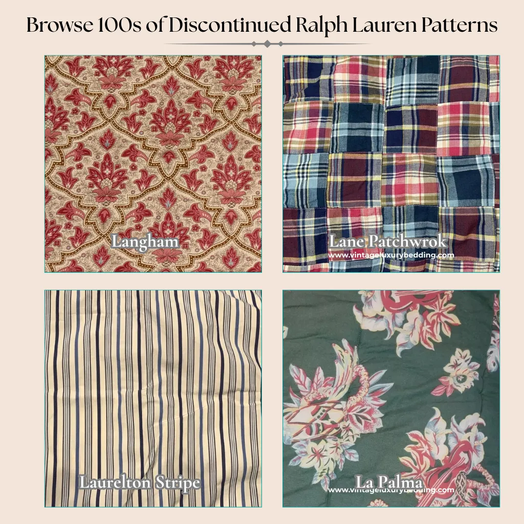 Browse 100s of Discontinued Ralph Lauren Bedding Patterns – L