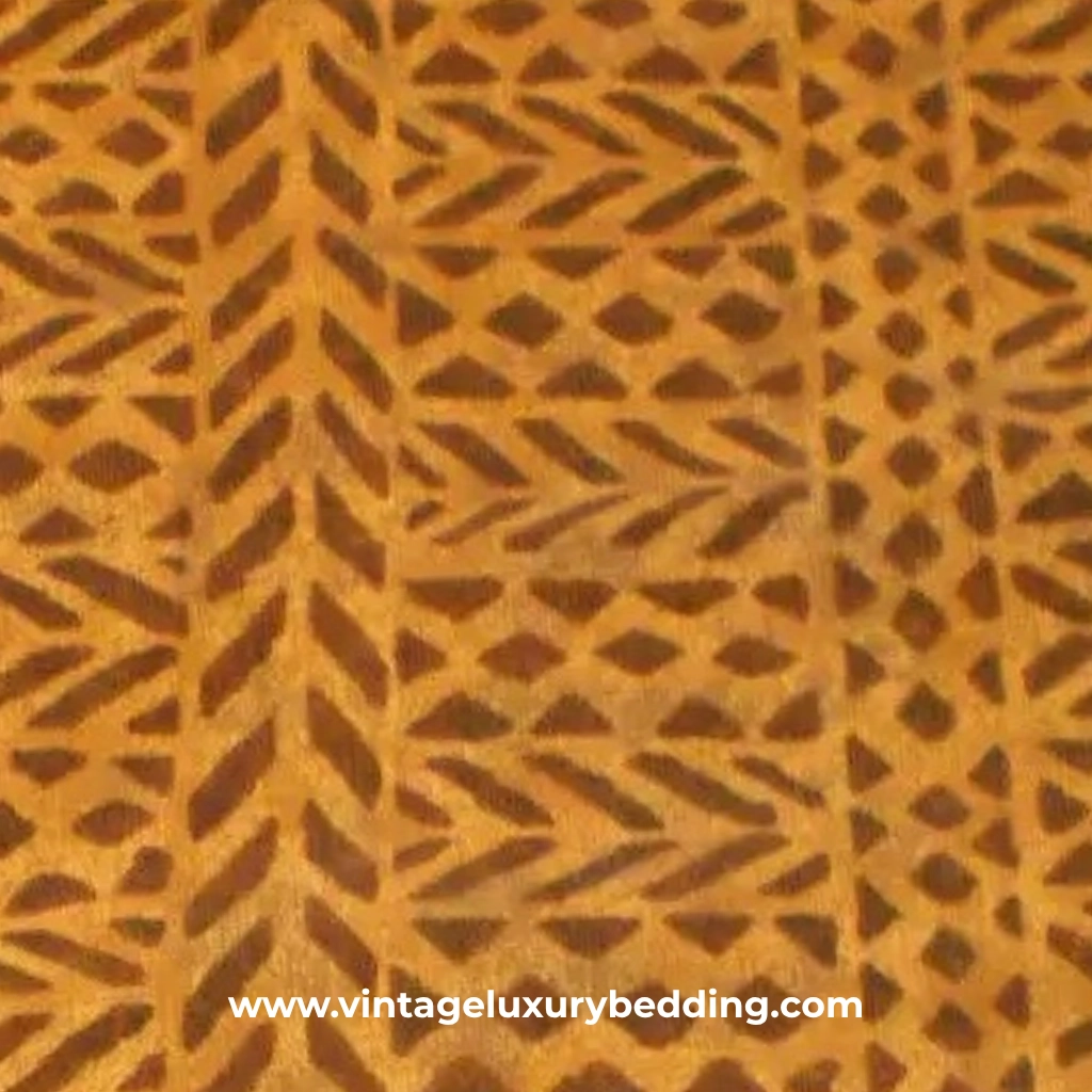 Vintage Ralph Lauren Nampala Fabric Swatch – Discontinued Global-Inspired Bedding Pattern in Earth Tones