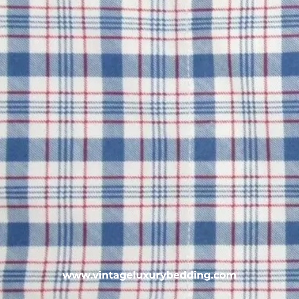 Vintage Ralph Lauren Oakley Plaid Fabric Swatch – Discontinued Tartan Bedding Pattern in Rustic Colors