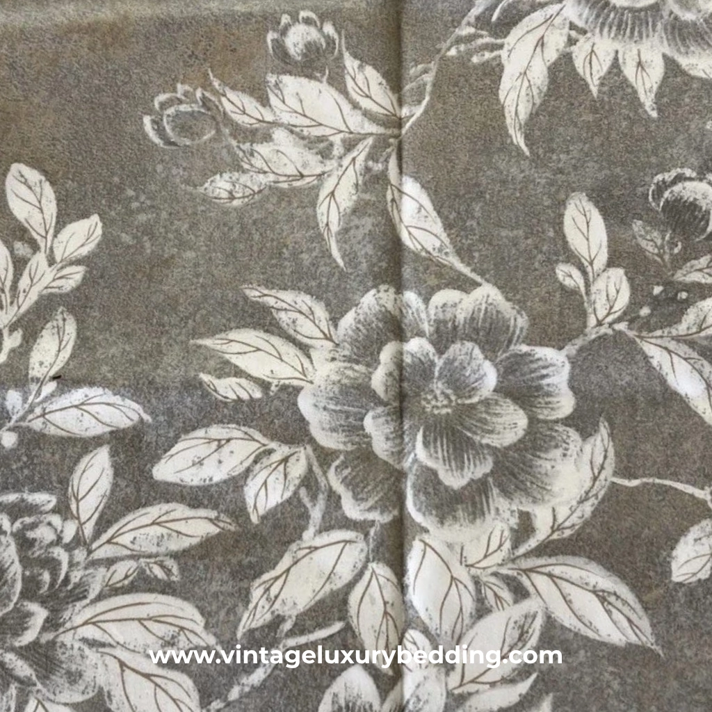 Vintage Ralph Lauren Odean Floral Fabric Swatch – Discontinued Romantic Cottagecore Bedding Pattern