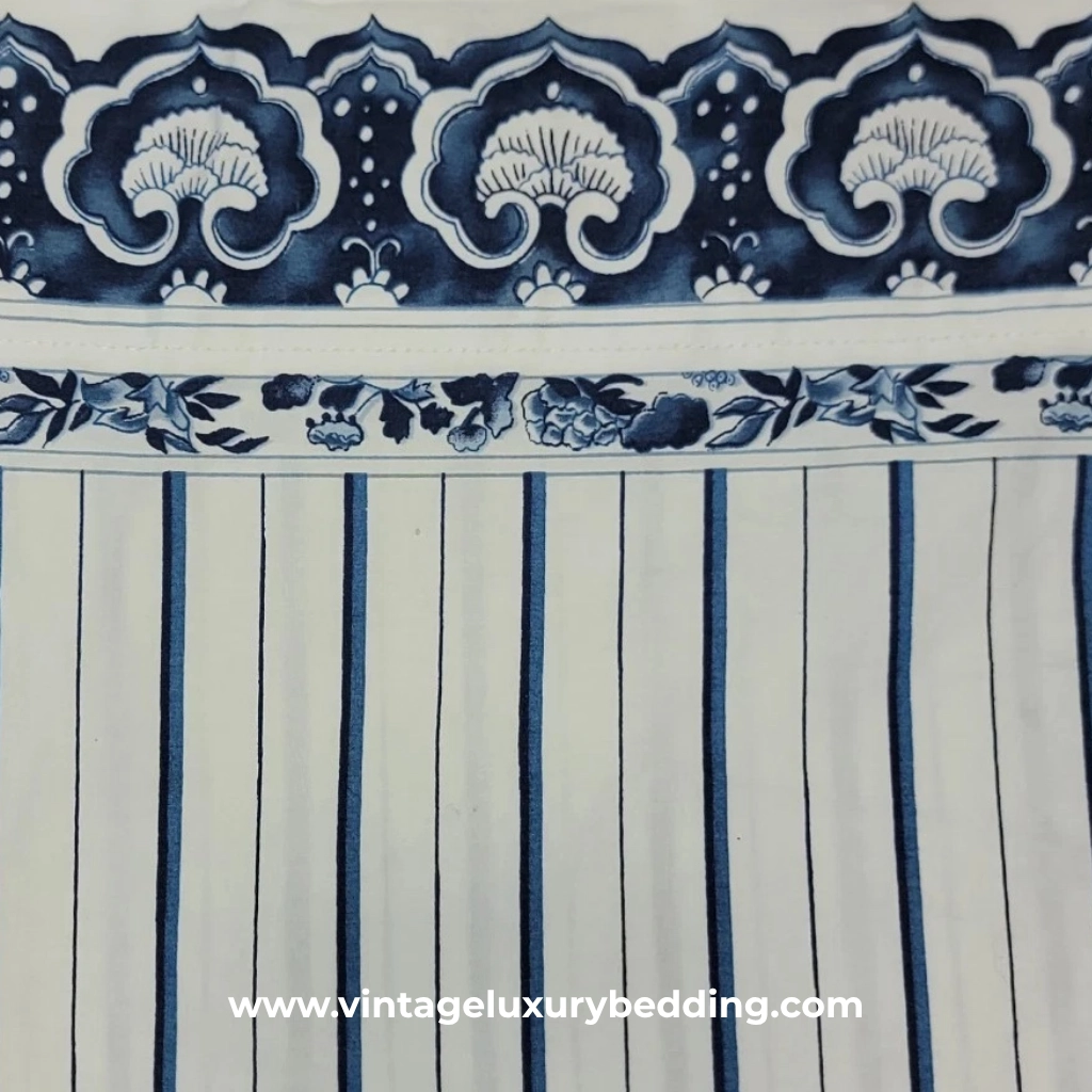 Vintage Ralph Lauren Palm Harbor Stripe Bedding Swatch