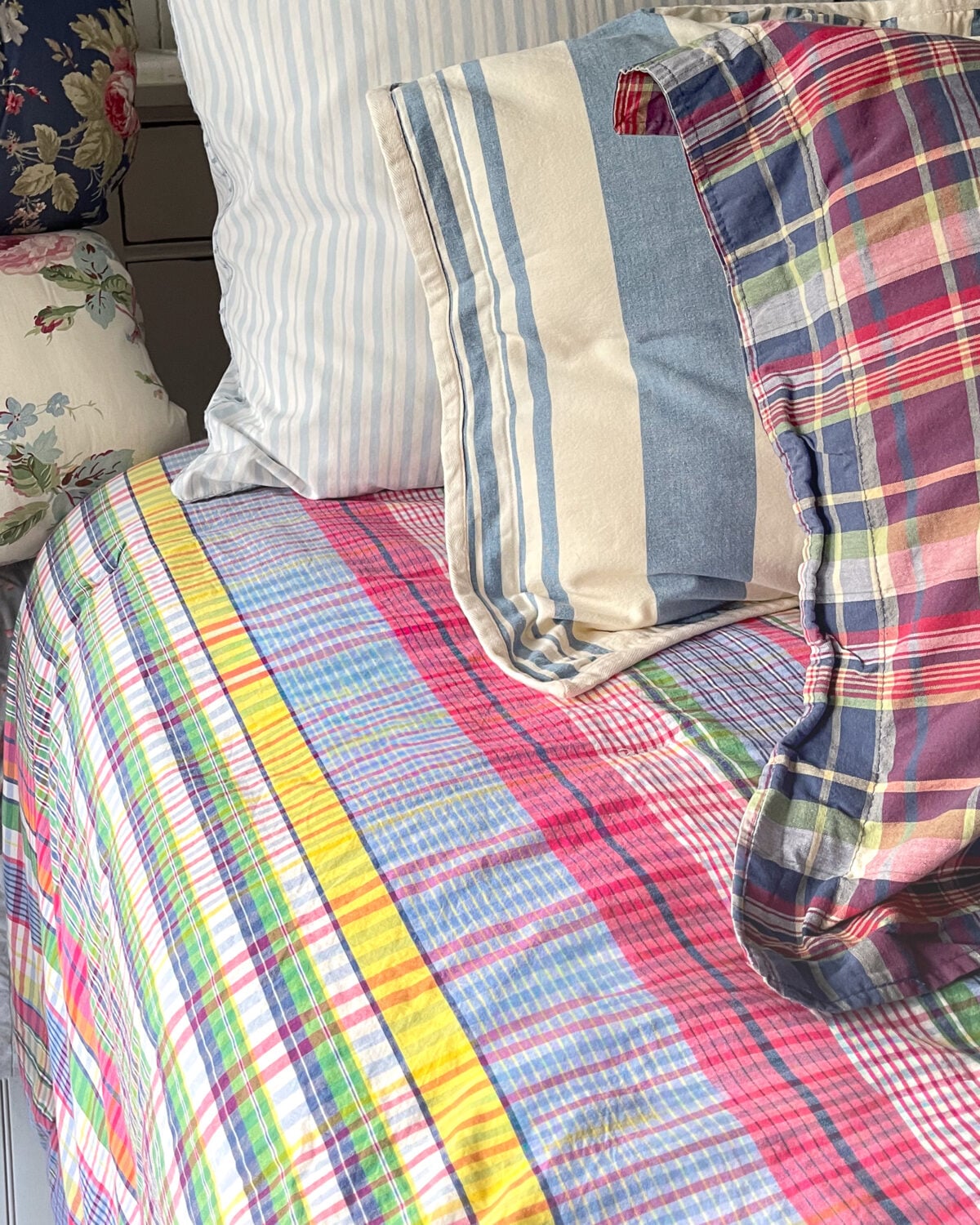 Rare Discontinued Ralph Lauren Madras Queen Comforter