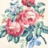 Katzenbach and Warren wallpaper large floral cluster with roses and leaves on sandy background