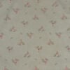 Wide pattern view of Simply Shabby Chic pillowcase with pink rose sprigs on muted sage green background