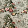 Chinoiserie Scenic Pagoda Garden Landscape Drapery Fabric Medium View