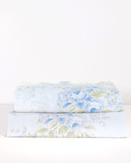 Pair Handmade Simply Shabby Chic British Rose Toile Curtain Panels - 36" x 80"