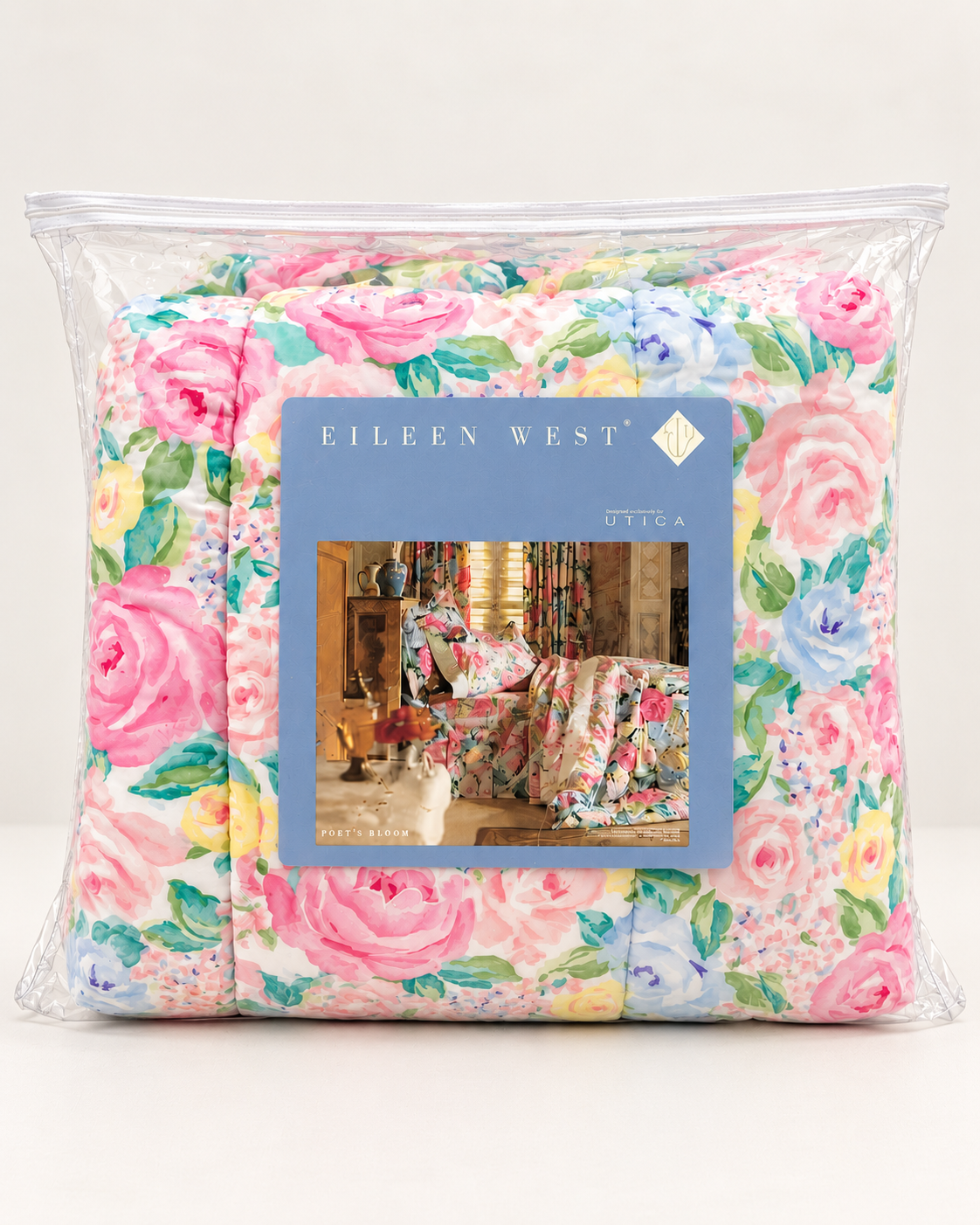 1992 Eileen West Poet's Bloom Queen Bedding Set NOS Comforter Shams Bed Skirt - Image 2