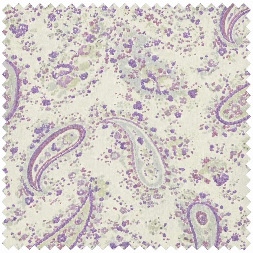 Simply Shabby Chic Lavender Jewel Collection lavender paisley bedding pattern swatch