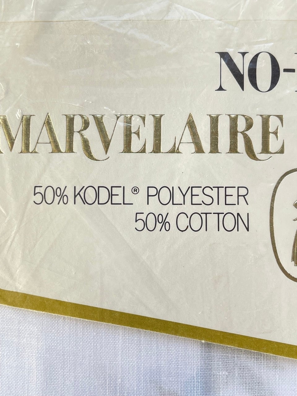 NOS Springmaid Marvelaire Prairie Flowers Blue Floral Twin Fitted Sheet - Image 2