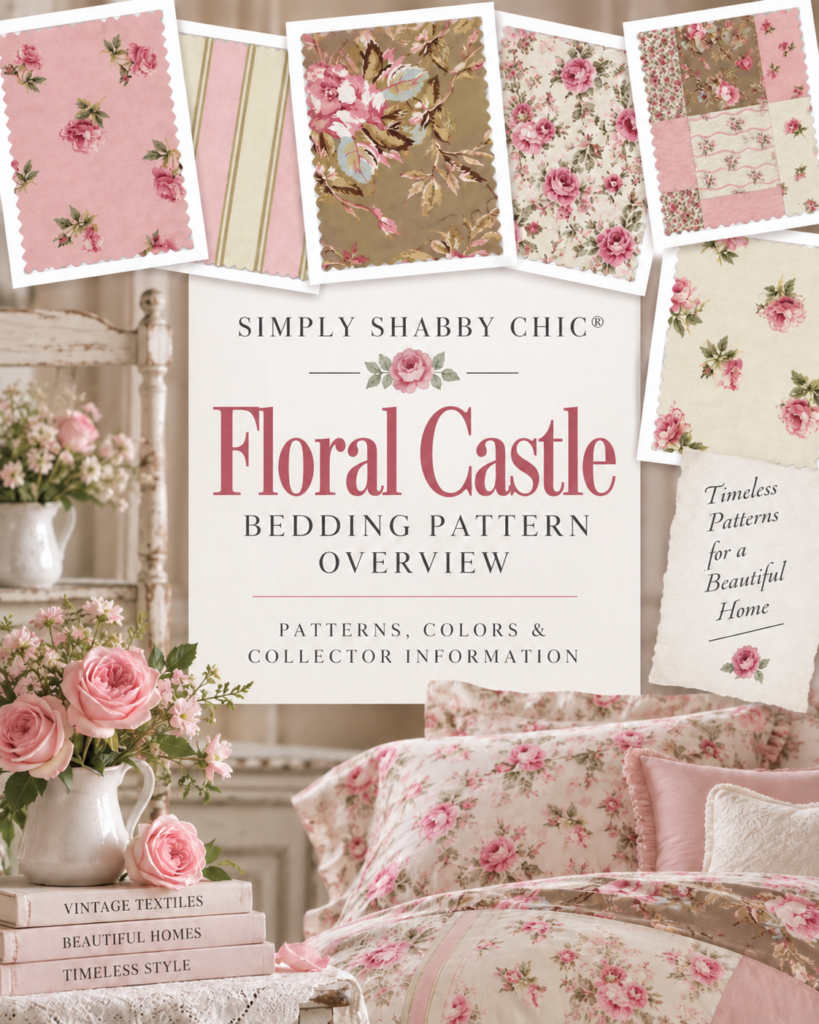 Simply Shabby Chic Floral Castle bedding collection pattern overview