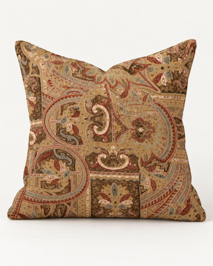 Ralph Lauren Bellosguardo Paisley 18 x 18 Throw Pillow Cover Hidden Zipper